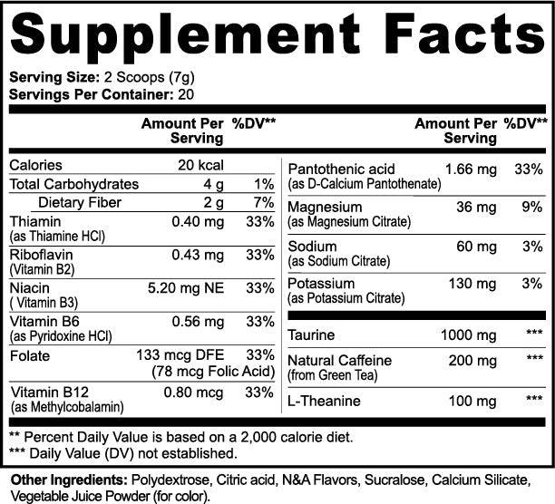ENERGY POWDER - FRUIT PUNCH